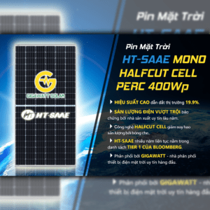 Pin mặt trời HT-SAAE Poly Halfcut - Công Ty TNHH Năng Lượng Gigawatt
